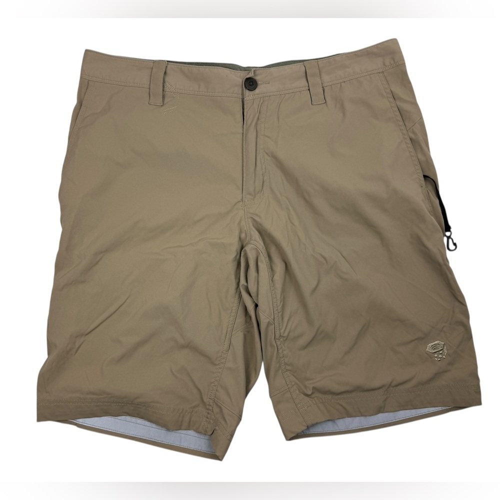 Mountain Hardwear Shorts Mens 38 Tan Khaki Outdoors Hiking Trail